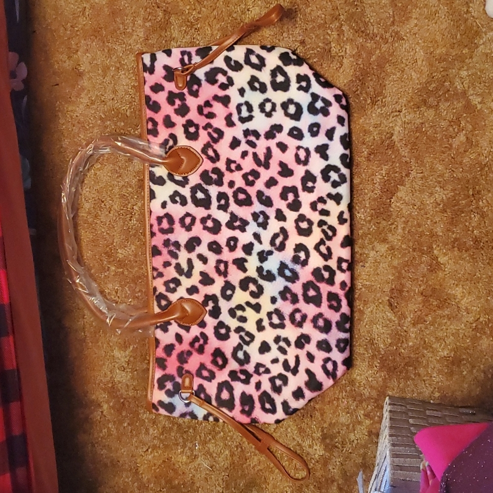 New Neon Leopard Print Tote